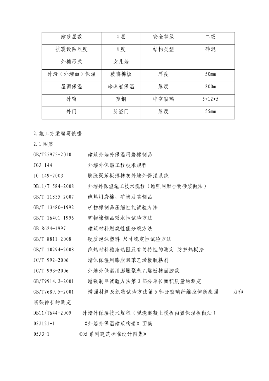 北京某校园工程玻璃棉外墙保温施工方案.doc_第3页