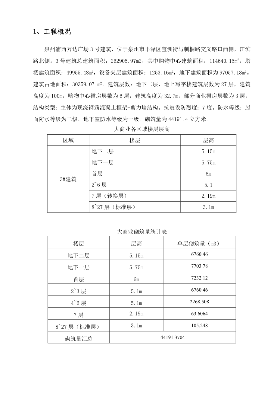 福建某超高层框剪结构商业综合体二次结构施工方案(附示意图).doc_第2页