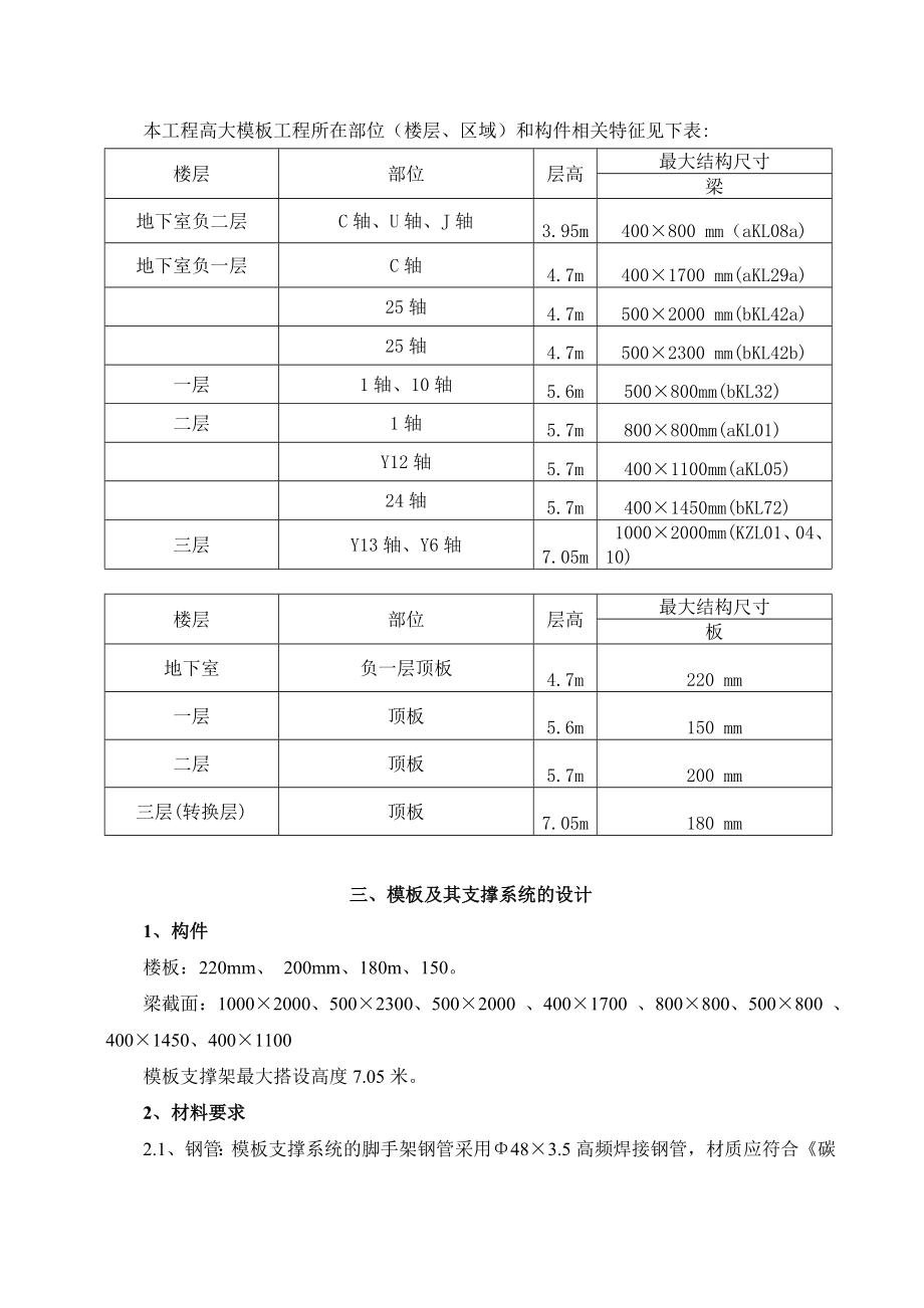 住宅楼高支模施工方案广东模板计算书.doc_第3页