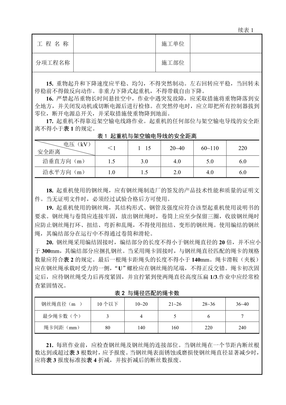 浙江某水电公司起重吊装机械安全操作规程技术交底.doc_第2页