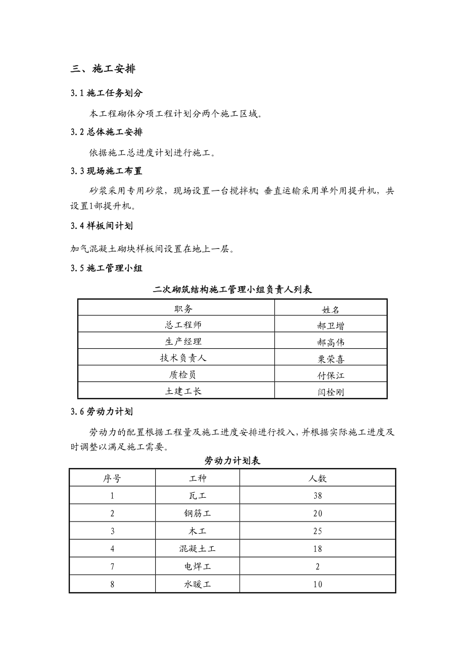 某楼层二次结构施工方案.doc_第2页