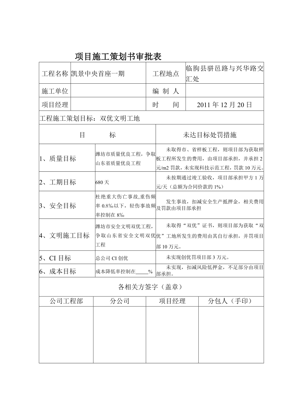 山东某住宅项目项目施工策划书.doc_第2页