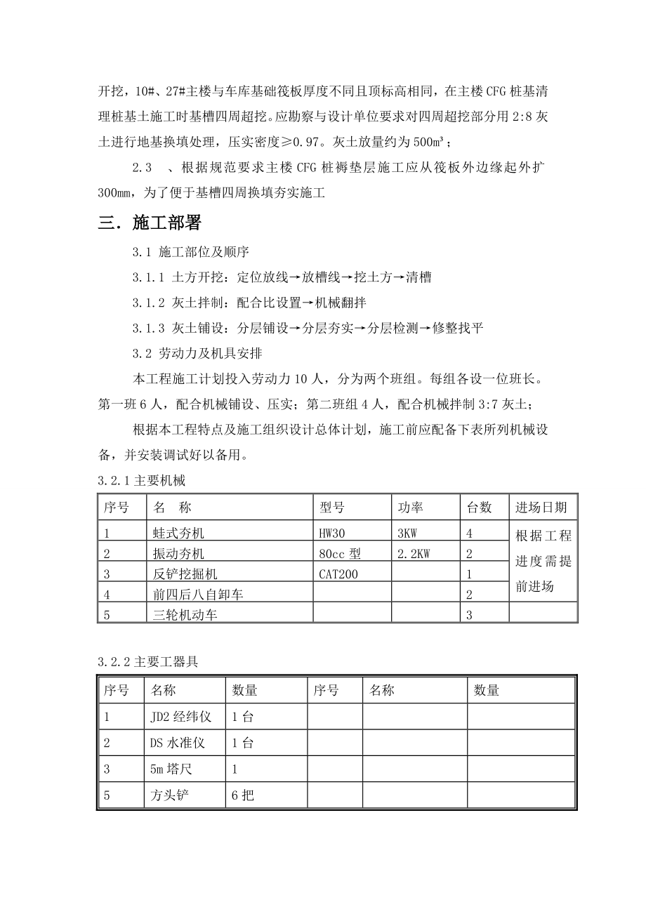 某小区地基处理(灰土换填)一般施工方案.doc_第3页