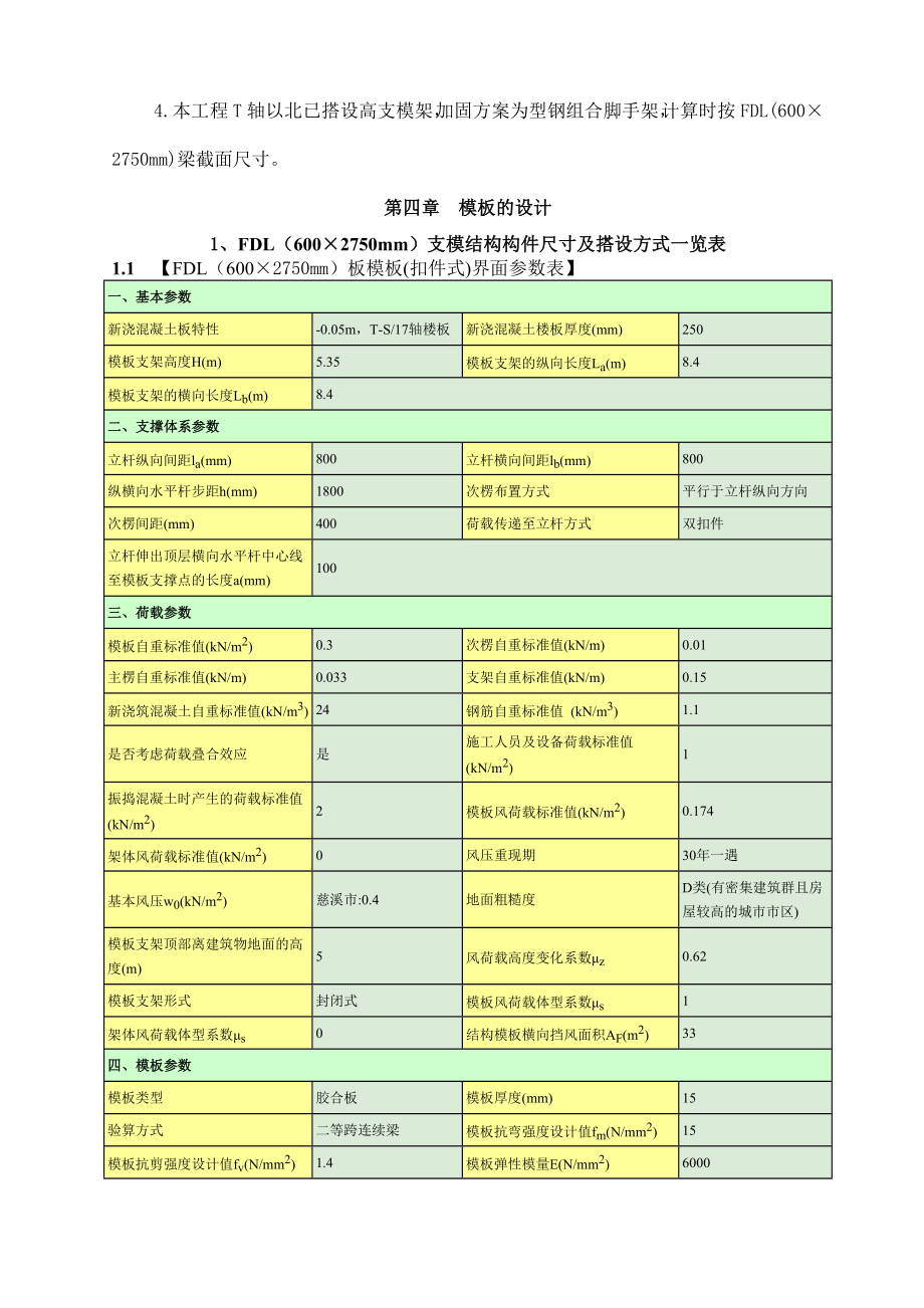 住宅楼高支模板专项施工方案浙江模板计算书.doc_第3页