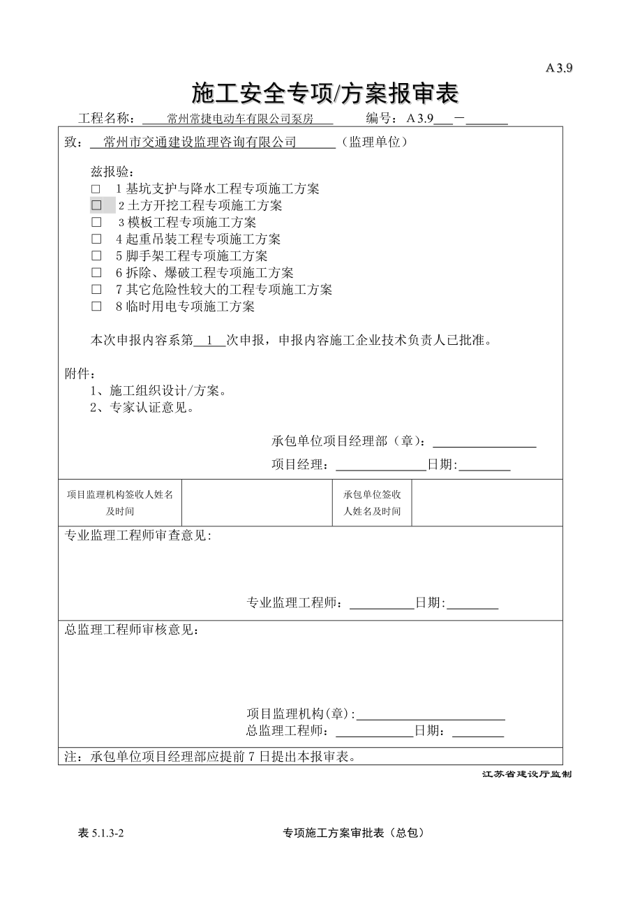 某工业厂房泵房项目土方施工方案.doc_第1页