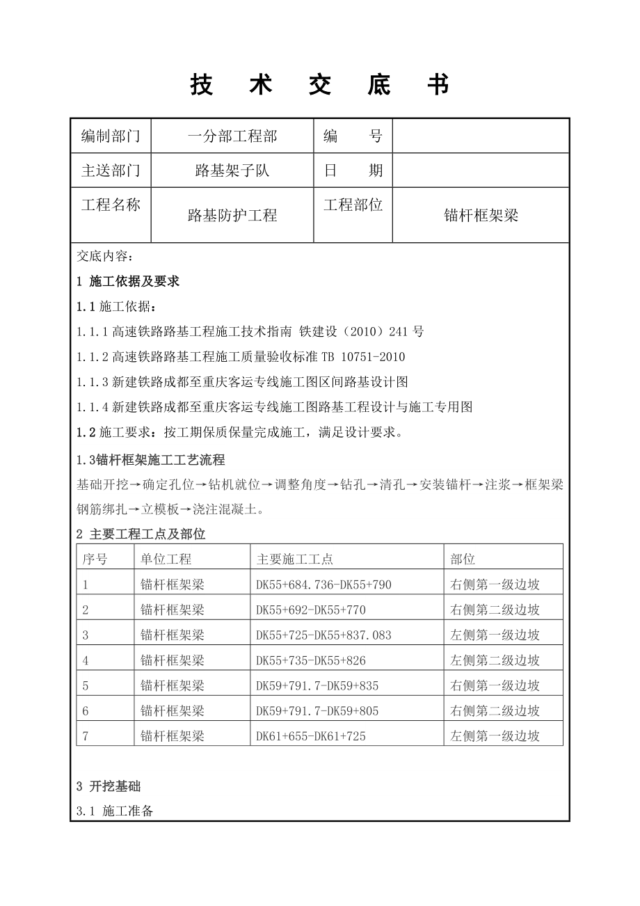 新建成渝铁路某标段路基护坡工程锚杆框架梁技术交底.doc_第1页