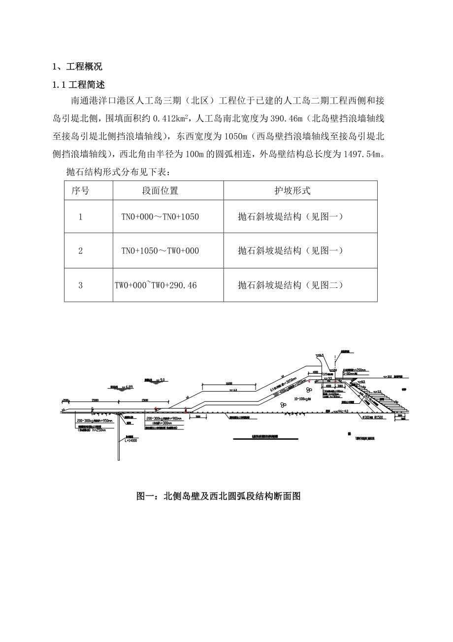 江苏某港口人工岛工程抛石施工方案(附图).doc_第1页