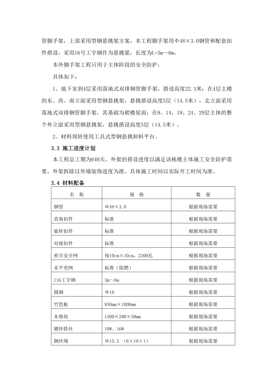 双排钢管脚手架施工技术方案(包括落地和悬挑).doc_第2页