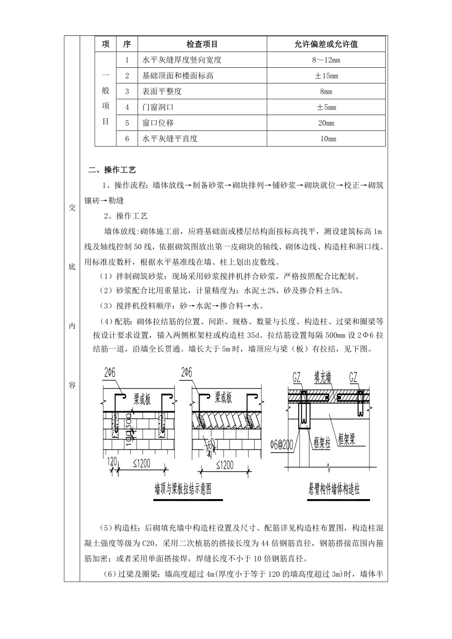 广场项目地下室主体结构砖砌体工程技术交底.doc_第2页