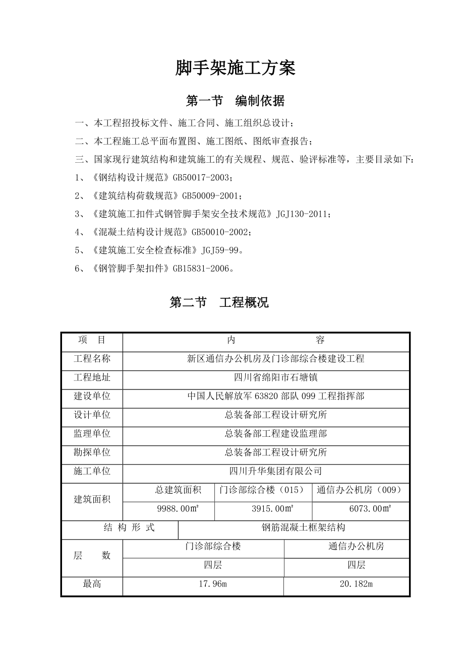 综合楼脚手架专项施工方案四川.doc_第1页