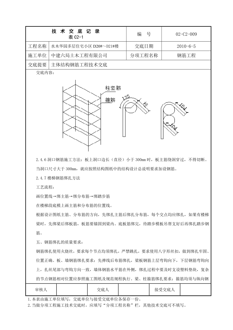 多层住宅工程主体结构钢筋工程技术交底.doc_第3页