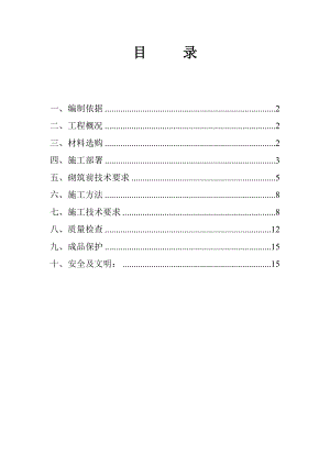 某地下车库加气砼填充墙砌体施工方案.doc