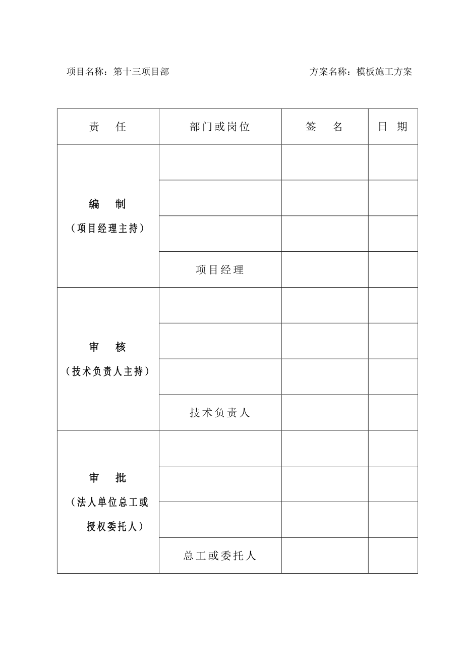 内蒙古某全现浇框剪结构住宅小区工程模板施工方案.doc_第2页