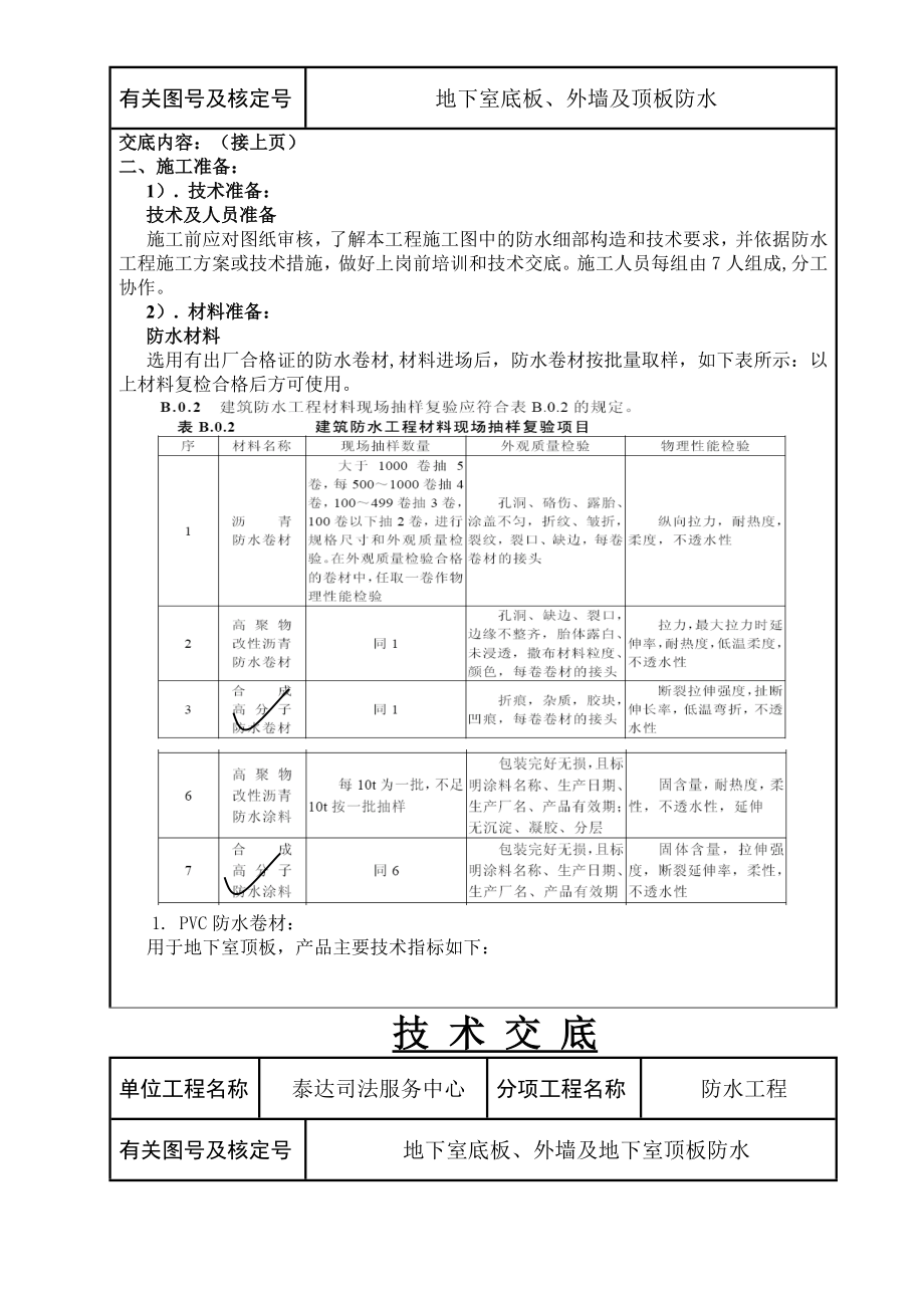 地下室防水施工技术交底.doc_第2页