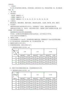 商业城工程钢筋加工技术交底.doc