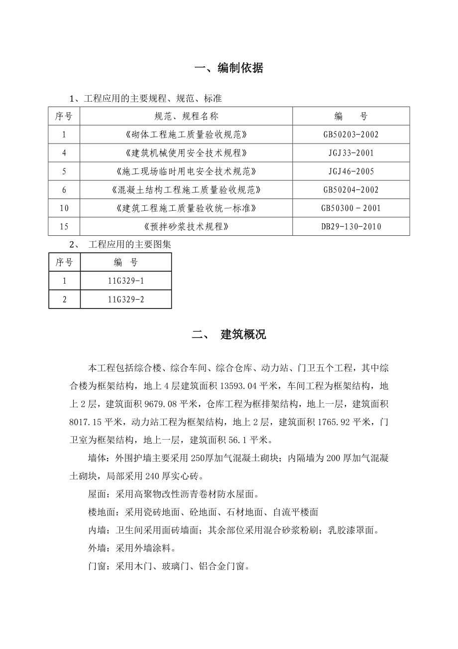 天津某医药生产基地建设项目二次结构施工方案.doc_第3页