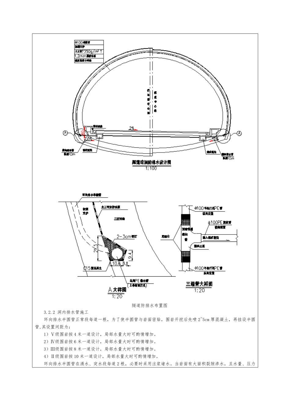 公路隧道防排水施工技术交底排水管施工广东.docx_第2页