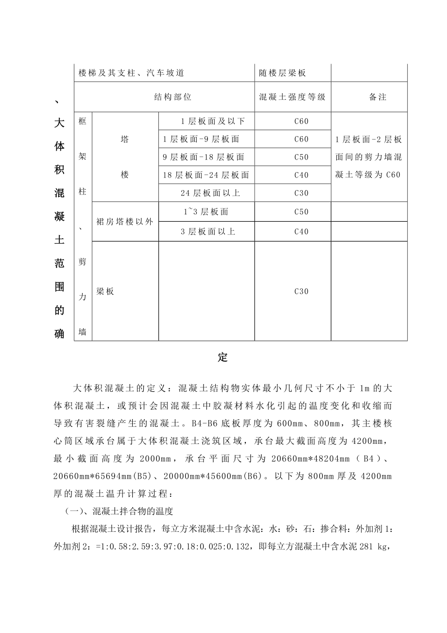 湖南高层框架核心筒结构公寓楼大体积混凝土施工方案(附示意图).doc_第3页