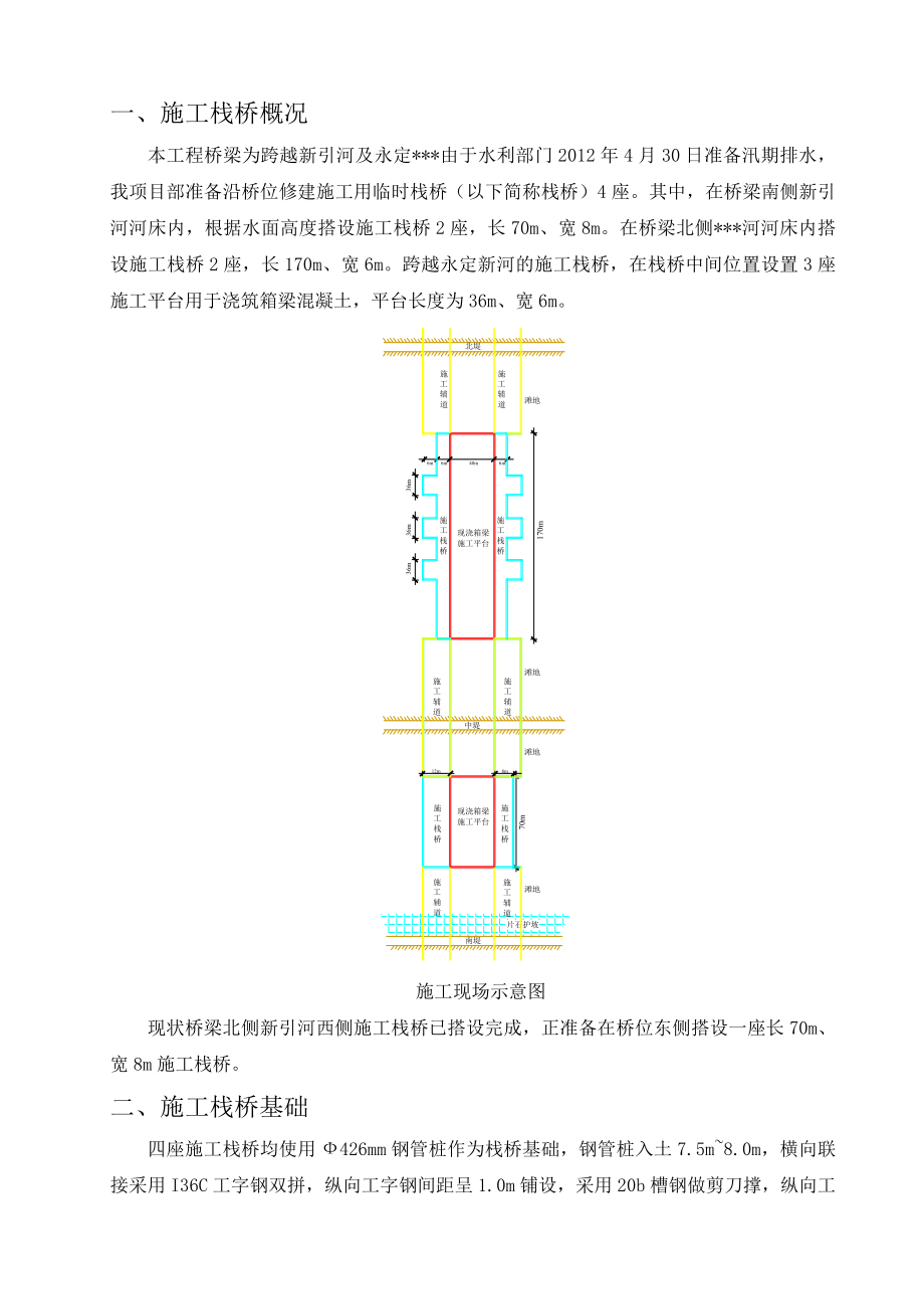 天津主干路跨河桥施工栈桥施工方案(附图).doc_第3页