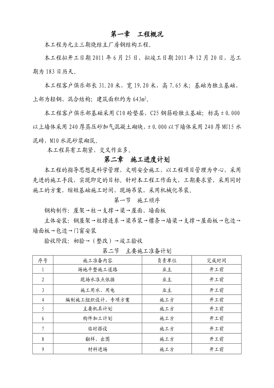 客户俱乐部工程钢结构专项施工方案.doc_第1页