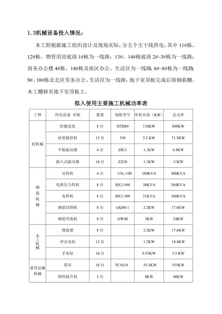 湖南某小区高层商住楼临时用电施工方案(附示意图).doc_第3页