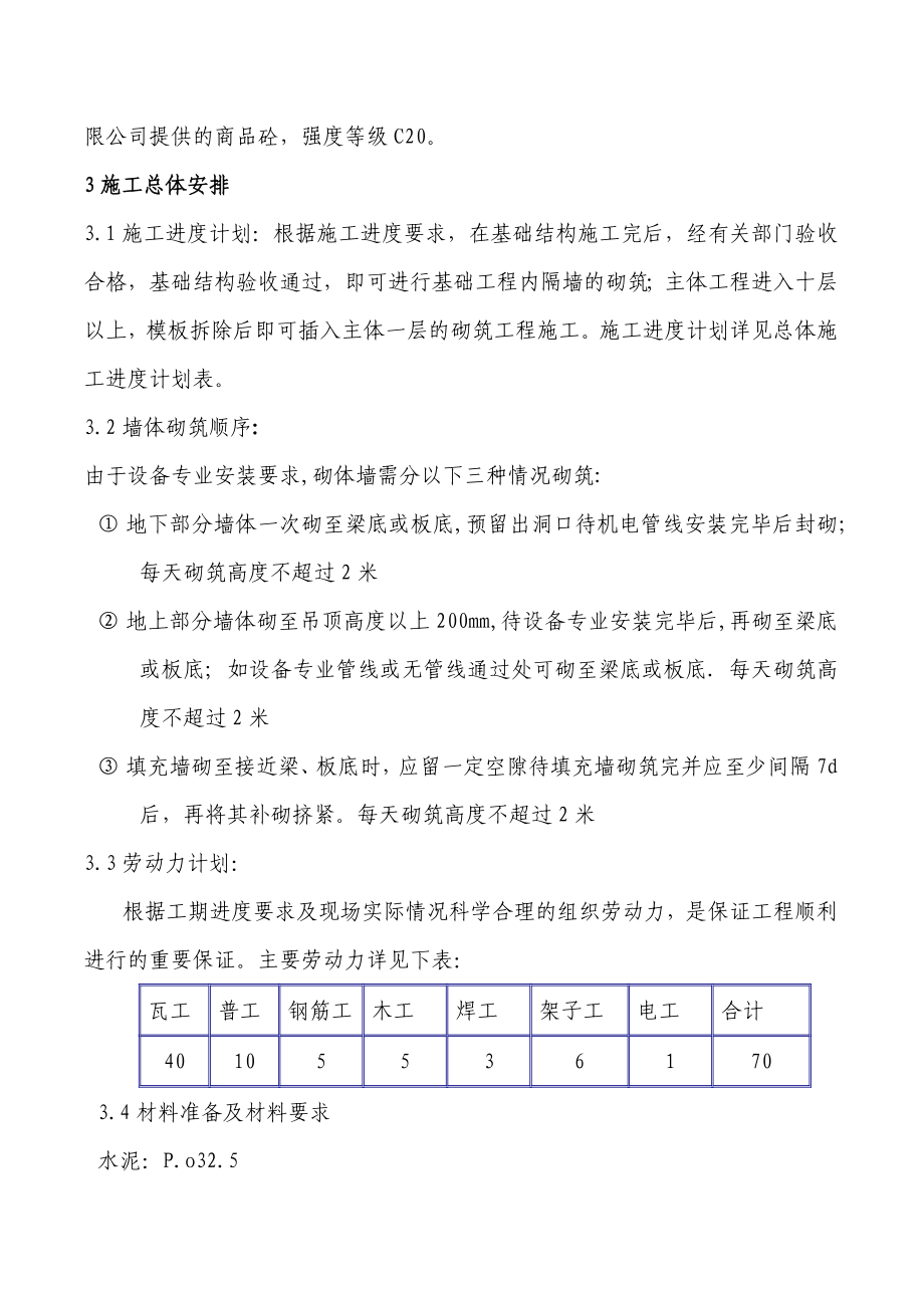 加气混凝土砌体施工方案湖北蒸压灰砂砖水泥砂浆砌筑工艺示意图.docx_第3页