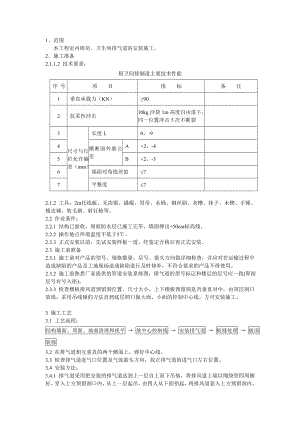 小区住宅楼工程室内厨卫烟道安装技术交底.doc