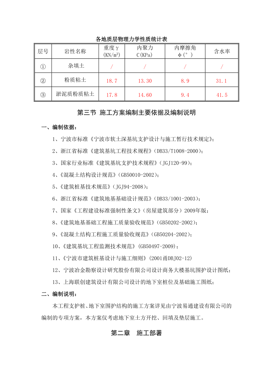 浙江某商务大楼地下室基坑土方开挖专项施工方案.doc_第3页