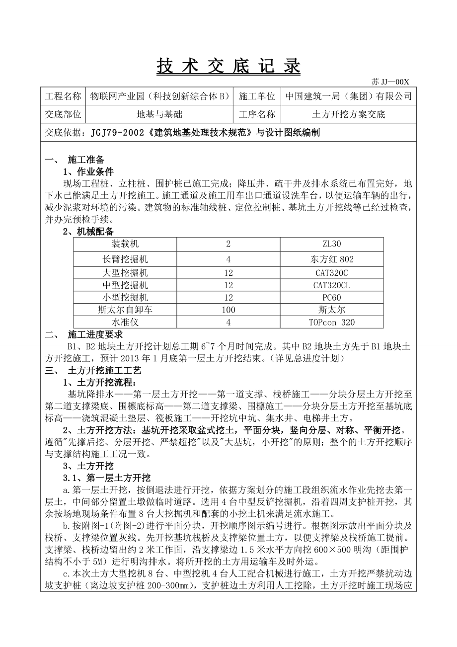 综合体土方开挖技术交底.doc_第1页