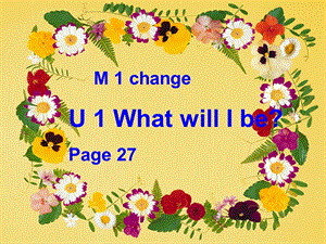 上海版牛津初中英语课件What will I be.ppt