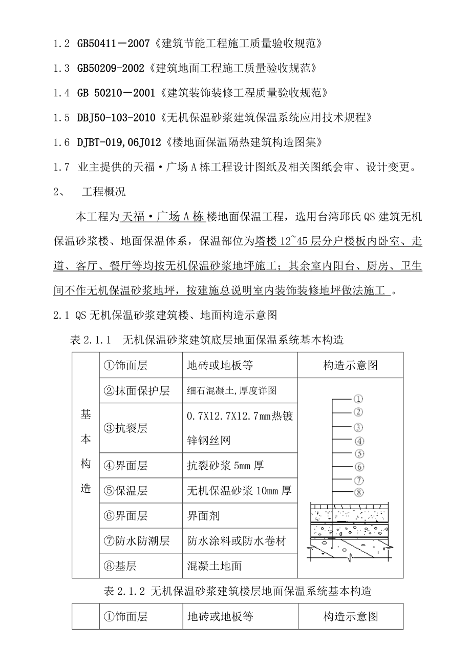 高层建筑无机保温砂浆楼地面保温体系施工方案湖南.doc_第3页