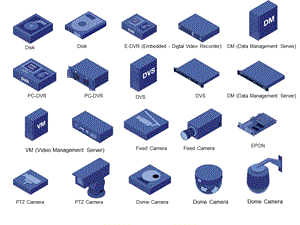 PPT图标库(H3C)Video Surveillance(blue).ppt