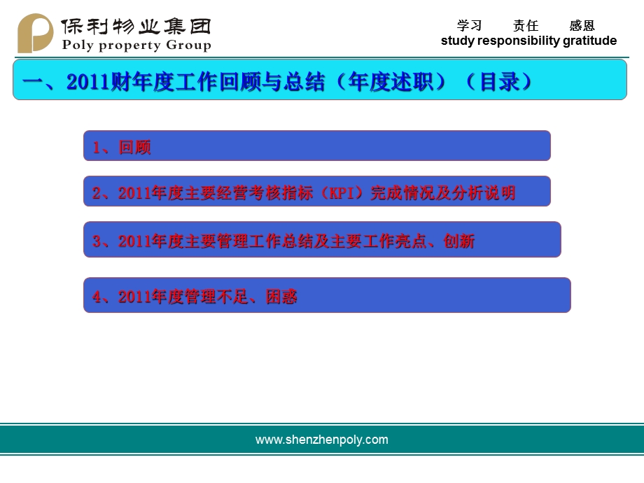 工作总结报告模板(保利物业).ppt_第3页