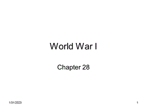 World War IMr. Dar's History.ppt