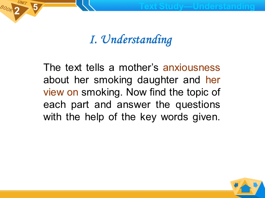 新视野大学英语读写教程（第二版）第二册Unit 5 Section AWeeping for My Smoking Daughter.ppt_第3页