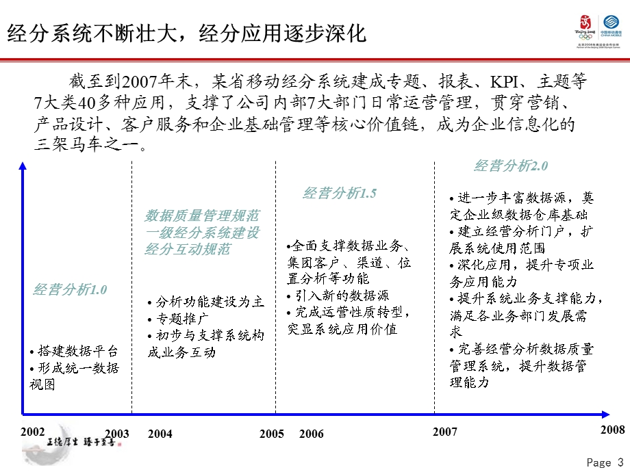 某省移动构建A型经分建设模式打造A级经分应用支撑.ppt_第3页