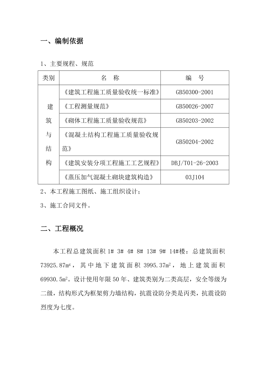 高层住宅二次结构施工方案.doc_第2页