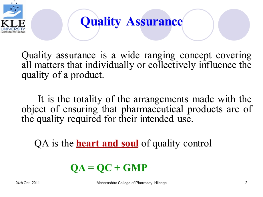 Quality Assurance and Regulatory Compliance for Pharmaceutical Product.ppt_第2页