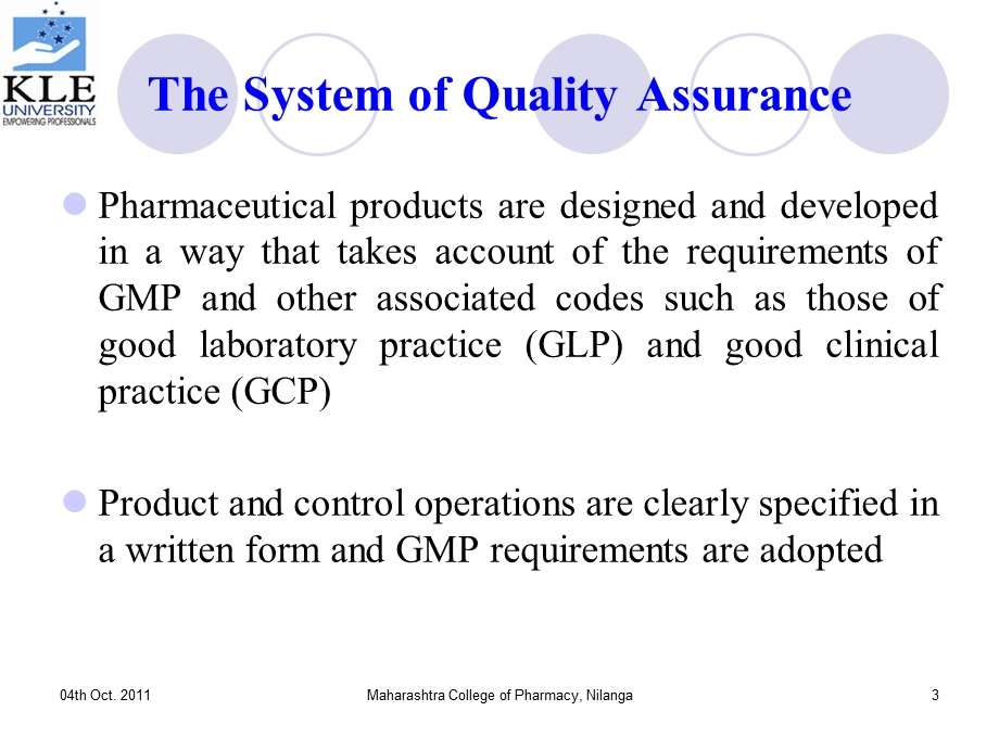 Quality Assurance and Regulatory Compliance for Pharmaceutical Product.ppt_第3页