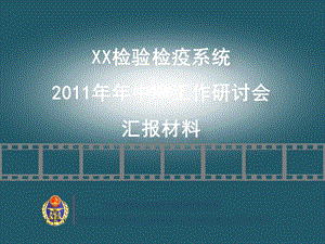 中XX工作研讨会检验检疫工作汇报.ppt