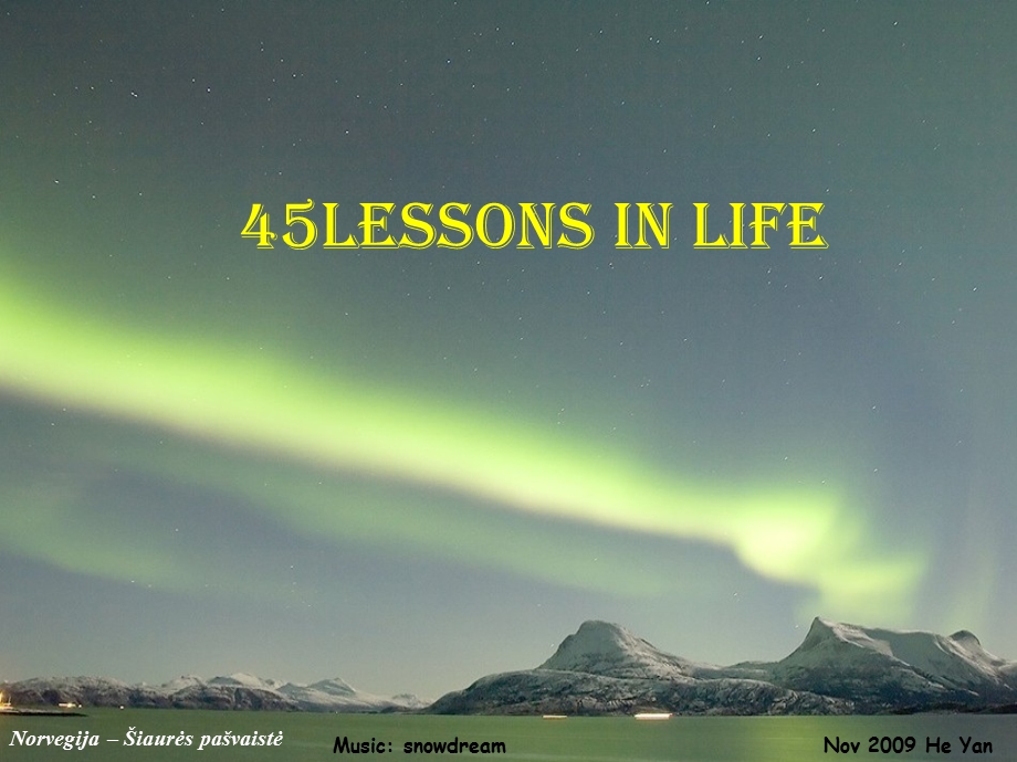 45 Lessons In Life.ppt_第1页