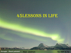 45 Lessons In Life.ppt