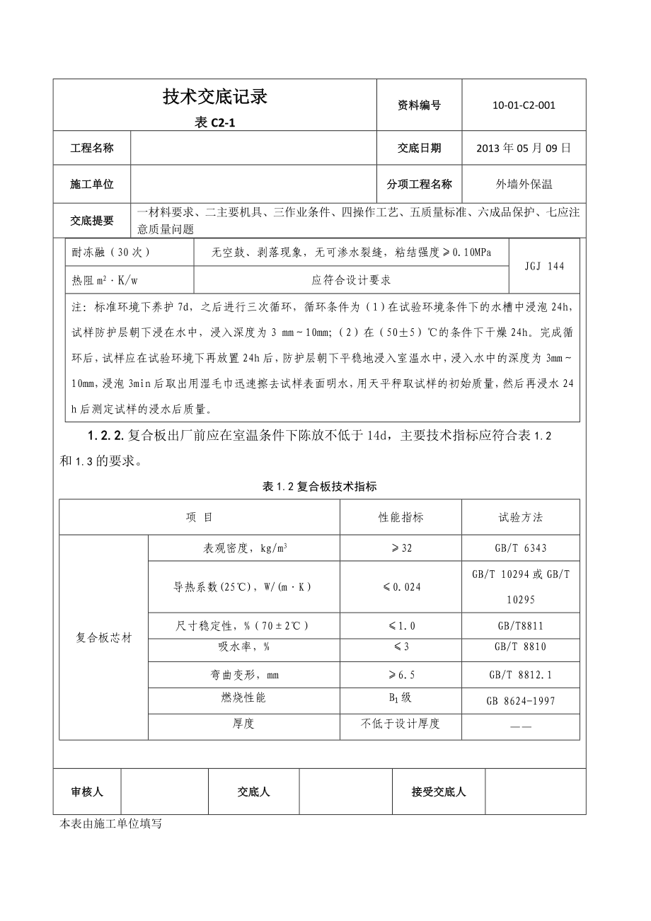 聚氨酯复合板外墙外保温技术交底.doc_第2页