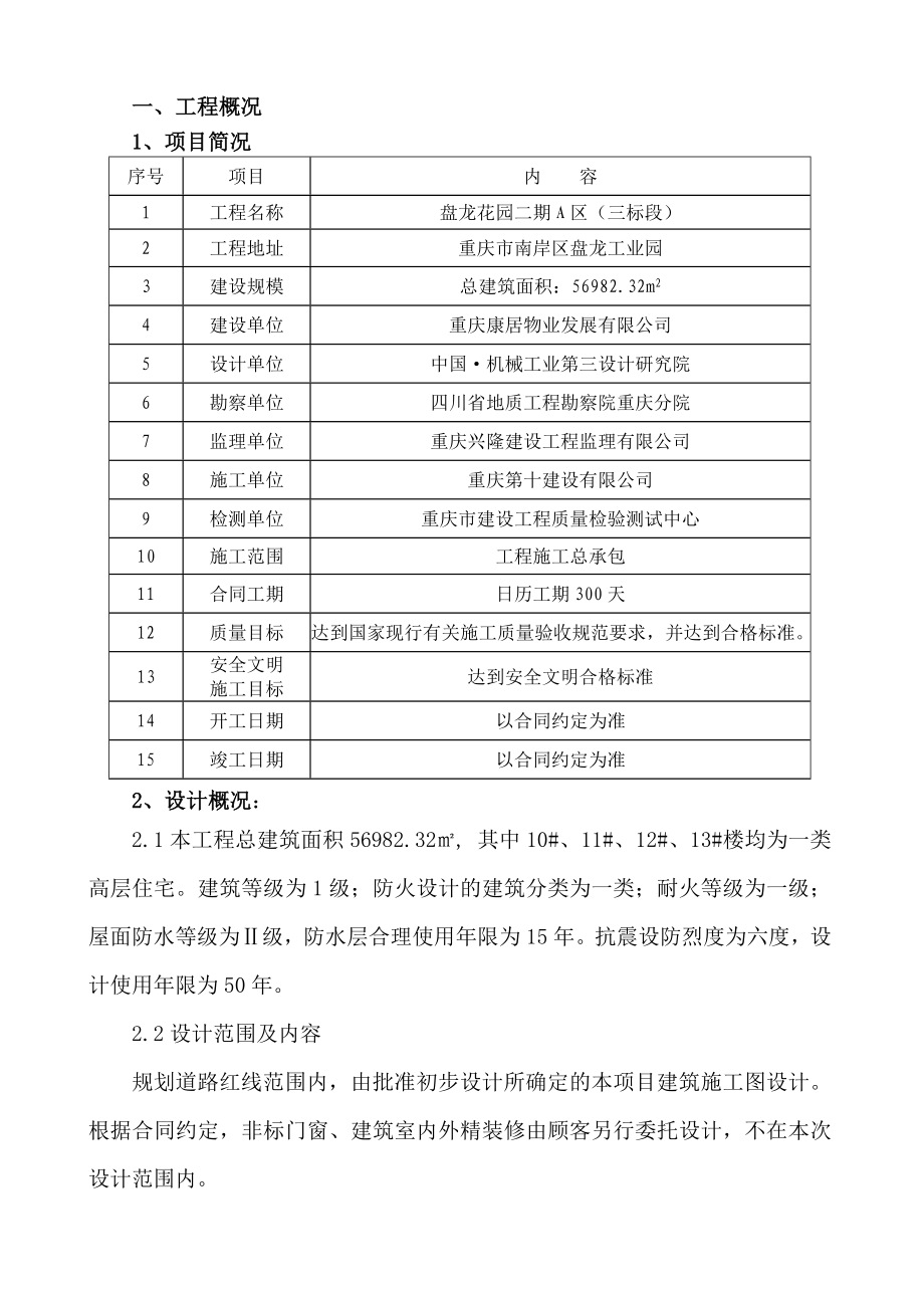 重庆某高层剪力墙结构住宅楼基础工程施工方案(人工挖孔桩、附示意图).doc_第2页