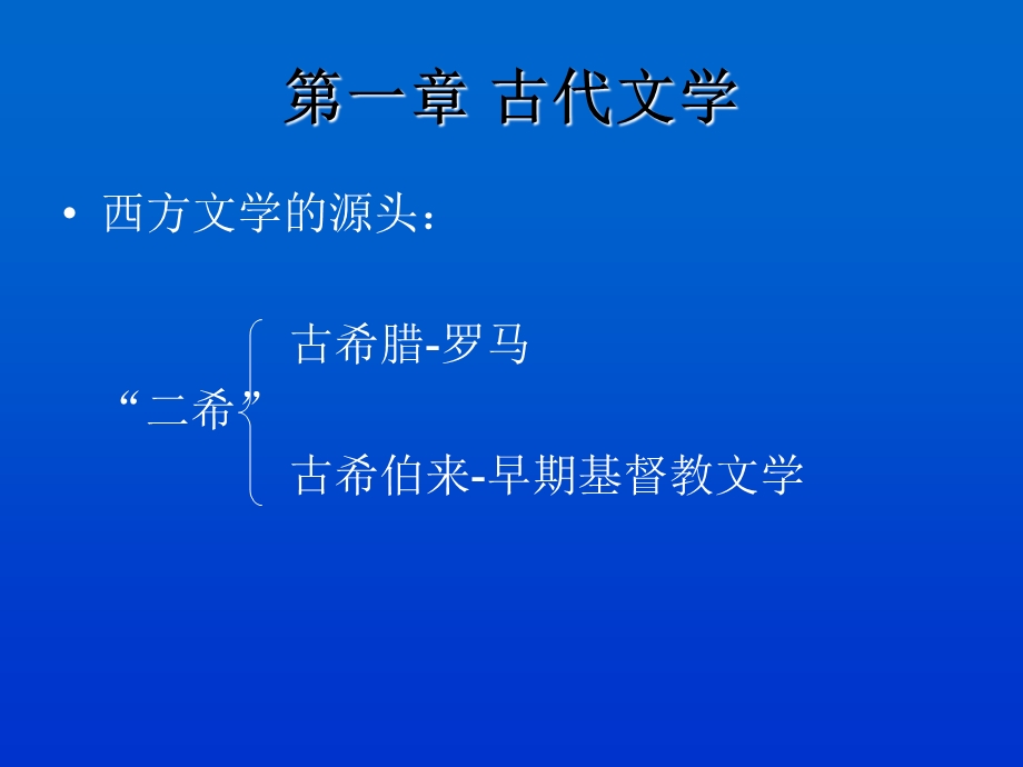 世界文学 第一章1古代文学 古希腊神话.ppt_第1页