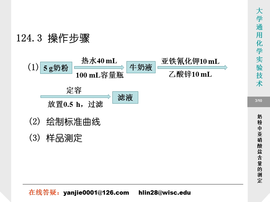 奶粉中亚硝酸盐含量的测定.ppt_第3页