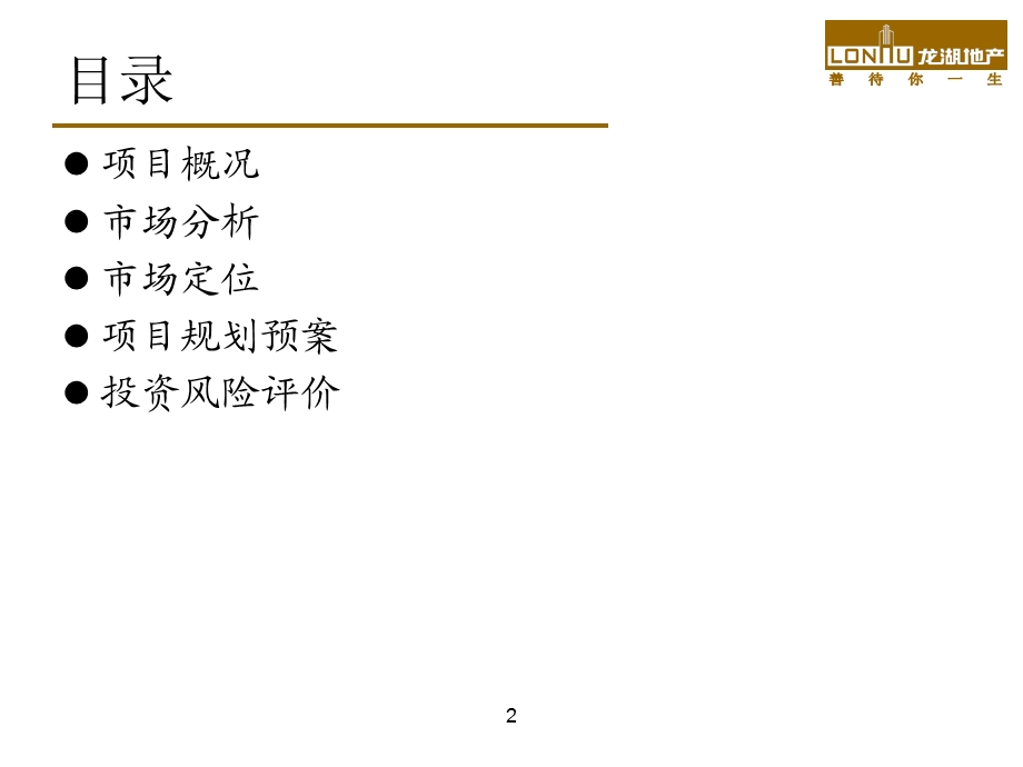 龙湖集团XX项目投资建议书指导（30页） .ppt_第2页