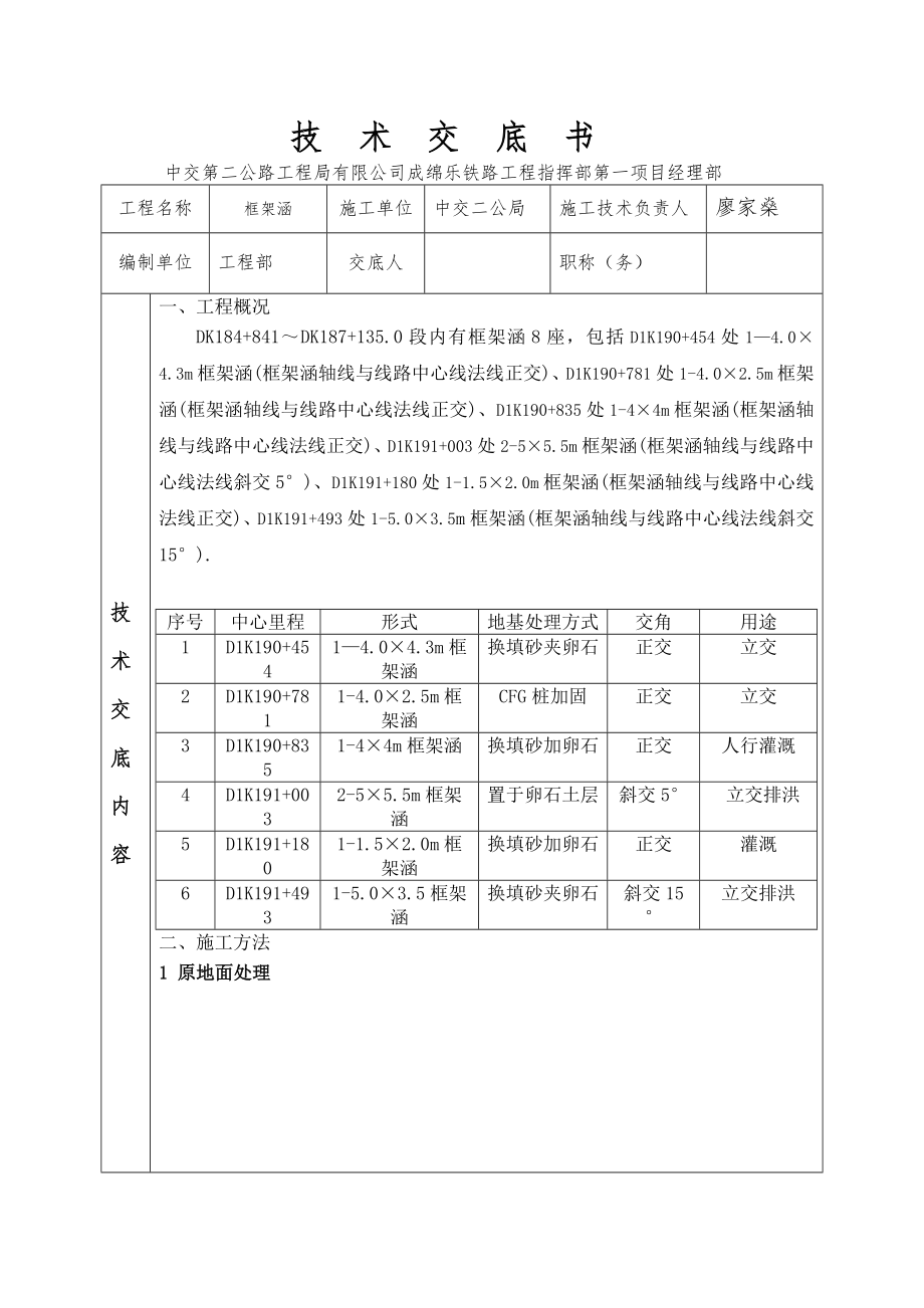 铁路工程框架涵技术交底.doc_第1页