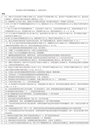 电大财务报表分析排序题库小抄【微缩打印版】 .doc