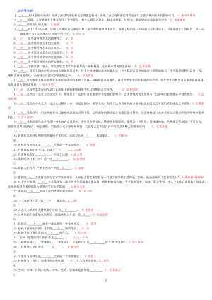 电大艺术学概论考试小抄【已排版】 .doc